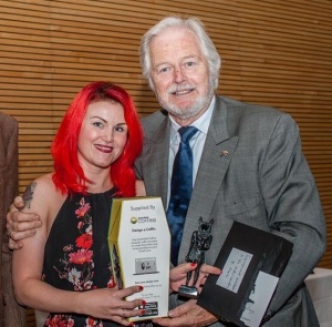 Ian Lavender from "Dad's Army" presented me with the award!